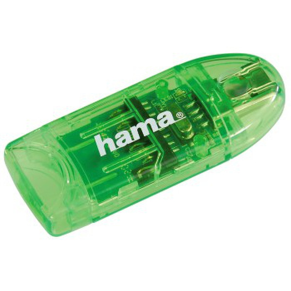 Hama 00094135 USB 2.0 Зеленый устройство для чтения карт флэш-памяти