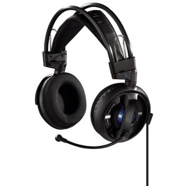 Hama 00113701 USB Binaural Ohrbügel Schwarz Headset