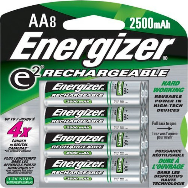 Energizer Rechargable Alkaline 2500mAh rechargeable battery