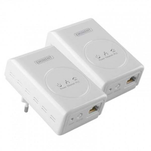 Eminent Mini Powerline Adapter 200Mbps Starterkit Ethernet 200Мбит/с