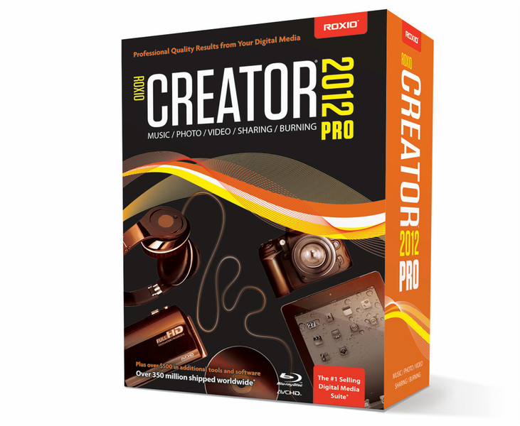 Roxio Creator 2012 Pro, Win, DVD, ML