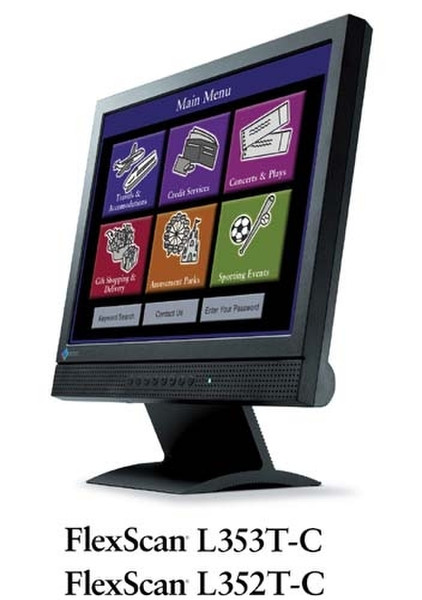 Eizo FlexScan L352T-C 15Zoll 1024 x 768Pixel Schwarz Touchscreen-Monitor