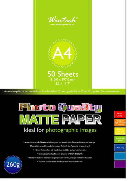 Wintech SG-260-A4 White photo paper