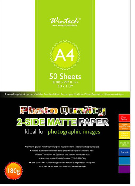 Wintech DM-180-A4 White photo paper