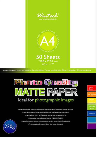 Wintech SM-230-A4 White photo paper