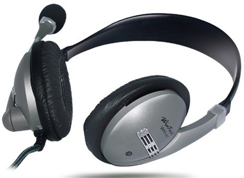 Wintech WH-41 2x 3.5 mm Binaural Kopfband Schwarz, Grau Headset