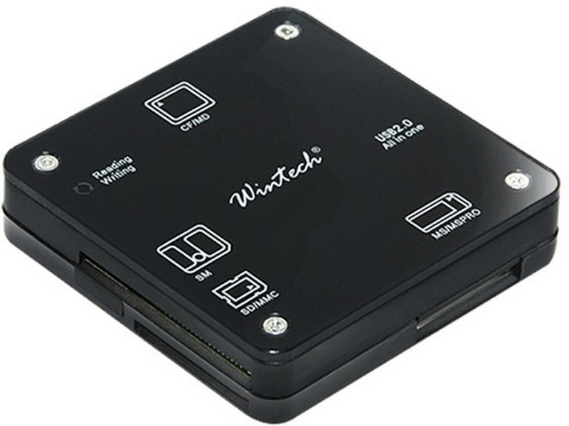 Wintech CR-15 USB 2.0 Черный устройство для чтения карт флэш-памяти