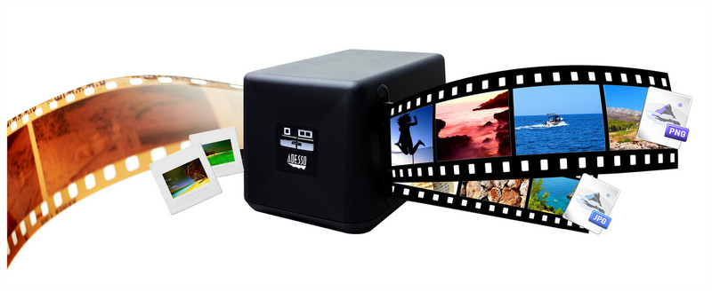Adesso EZSCAN 1000 Film/slide 1800 x 3600DPI Black scanner