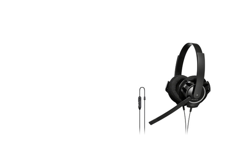 Sony DR-GA100/BLK 2x 3.5 mm Binaural Head-band Black headset