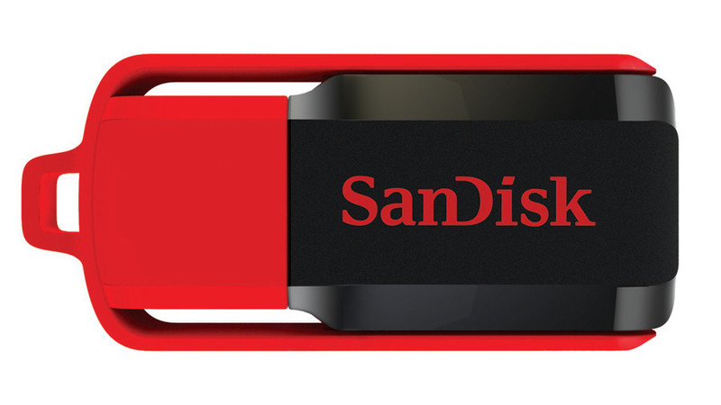 Sandisk Cruzer Switch 4GB USB 2.0 Typ A Schwarz, Rot USB-Stick