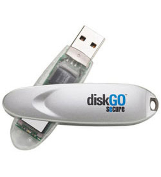 Edge 4GB DiskGO Secure USB 2.0 Flash Drives 4ГБ USB 2.0 Cеребряный USB флеш накопитель
