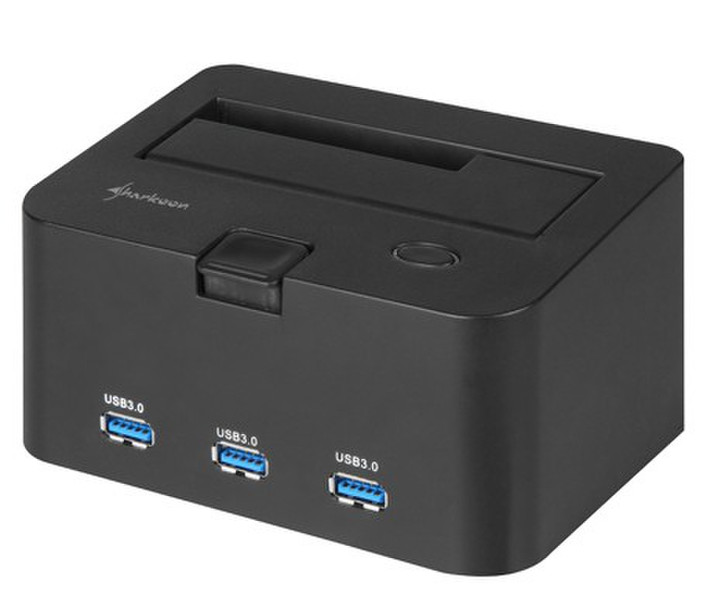 Sharkoon SATA QuickPort H3 USB3.0 Черный док-станция для ноутбука