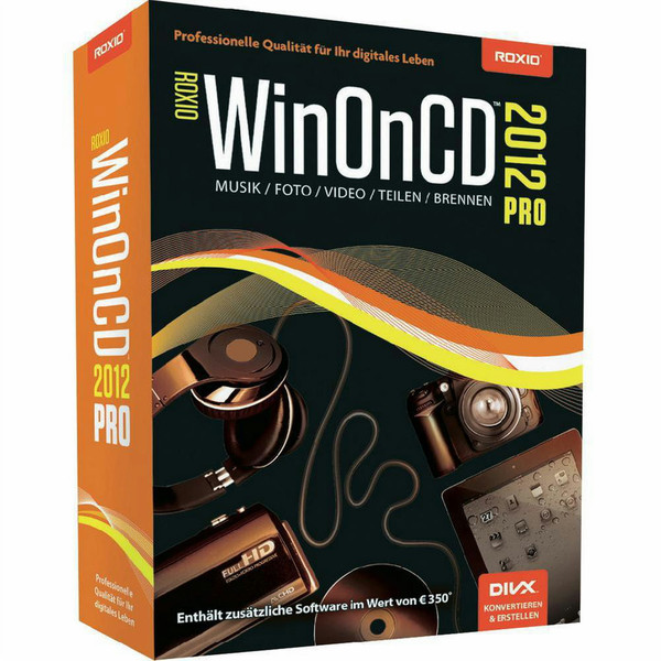 Roxio WinOnCD 2012 Pro, Win, DVD, DEU