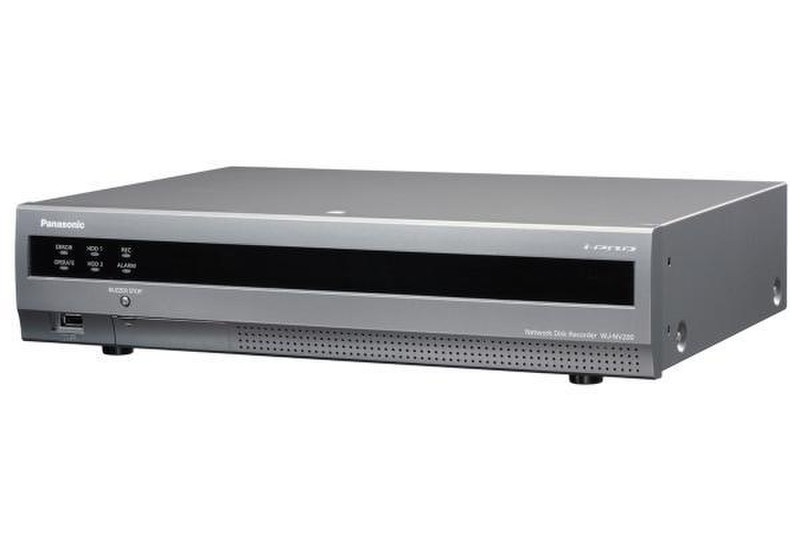 Panasonic WJ-NV200 6TB Schwarz, Grau Digitaler Videorekorder (DVR)