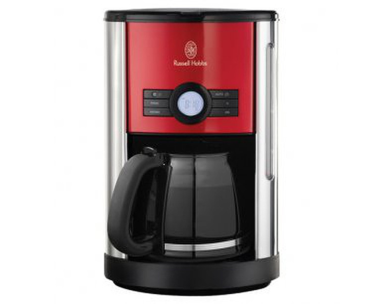 Russell Hobbs 18504-56 Drip coffee maker 1.5L 12cups Black,Chrome,Red,Transparent coffee maker