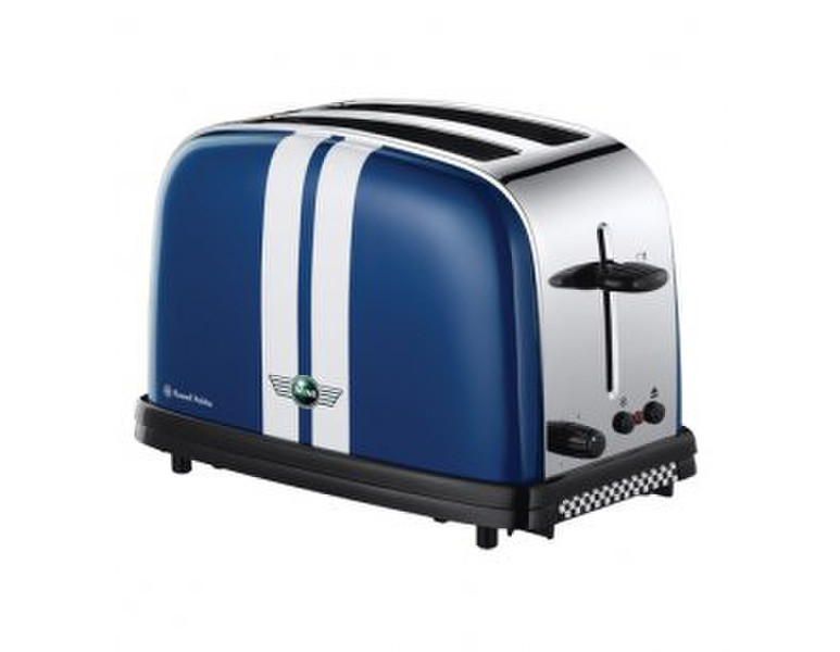 Russell Hobbs 18516-56 2slice(s) 1100W Blau, Edelstahl, Weiß Toaster