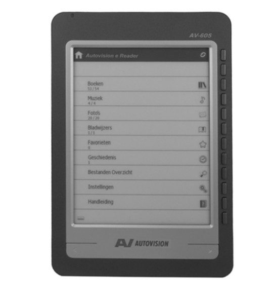 Autovision AV605 6" 2GB Black,Silver e-book reader