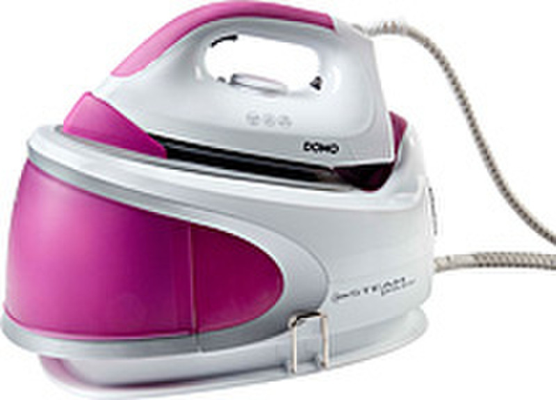 Domo DO7082S 1400W 1.7L Ceramic soleplate Pink,White steam ironing station