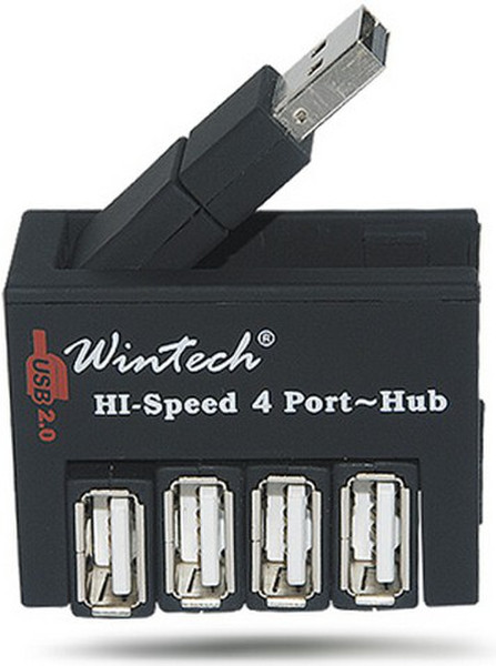 Wintech HUB-4 480Mbit/s Schwarz