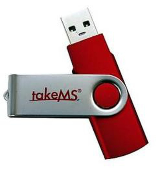 takeMS MEM-Drive Mini Rubber 32ГБ USB 2.0 Type-A Красный USB флеш накопитель