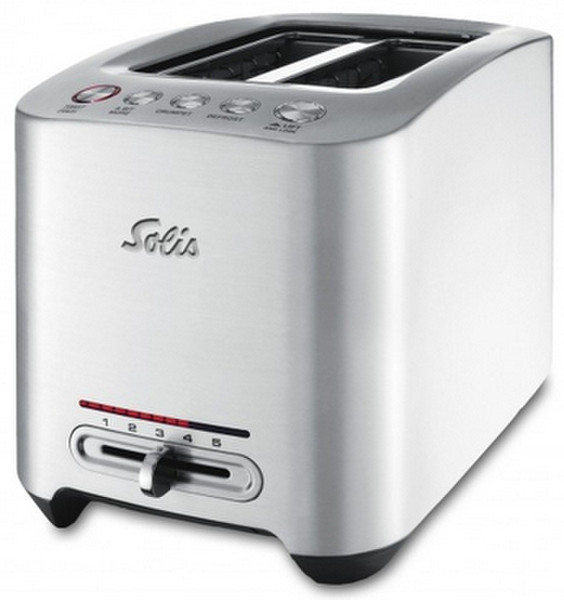 Solis Multi Touch Toaster Pro 2slice(s) Silver