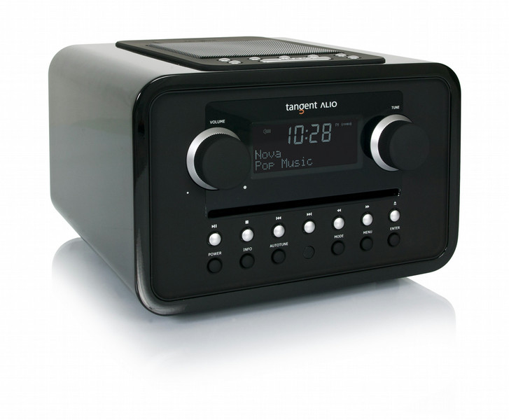 Tangent ALIO CD/FM 10W Black CD radio