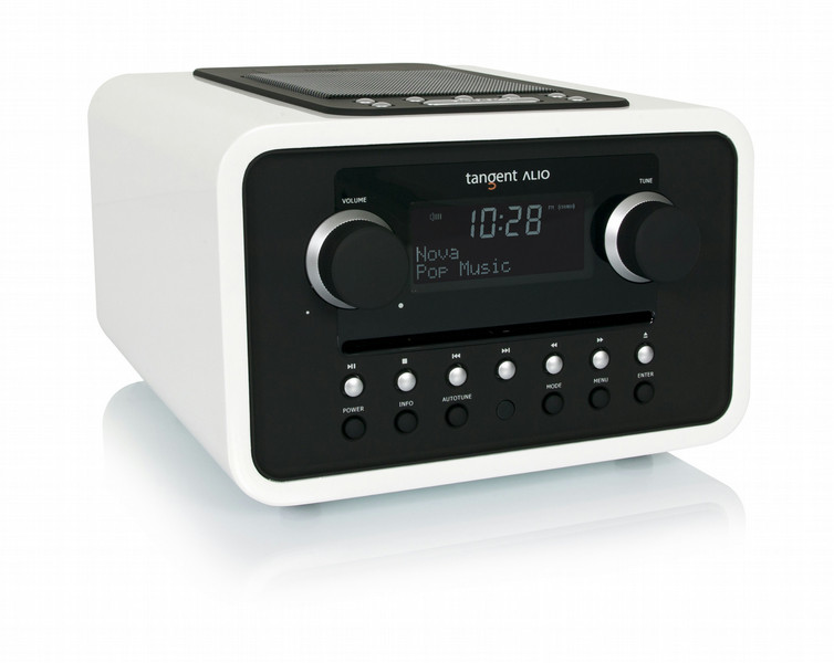 Tangent ALIO CD/FM 10W White CD radio