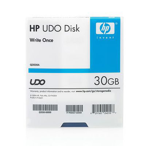 Hewlett Packard Enterprise UDO 30GB Write-Once Disk 30720МБ zip-диск