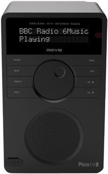 Revo Pico RS Internet Цифровой Черный радиоприемник