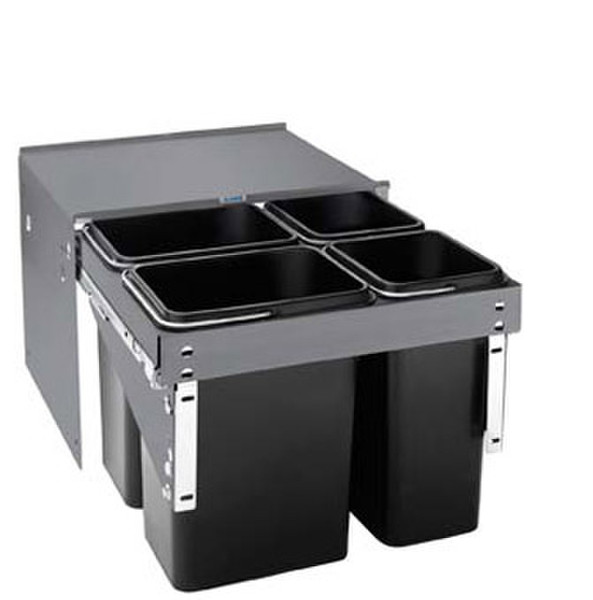 BLANCO Econ 50/4 36L Black waste basket