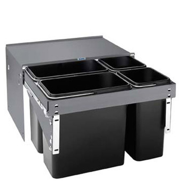 BLANCO Econ 60/4 46L Black waste basket