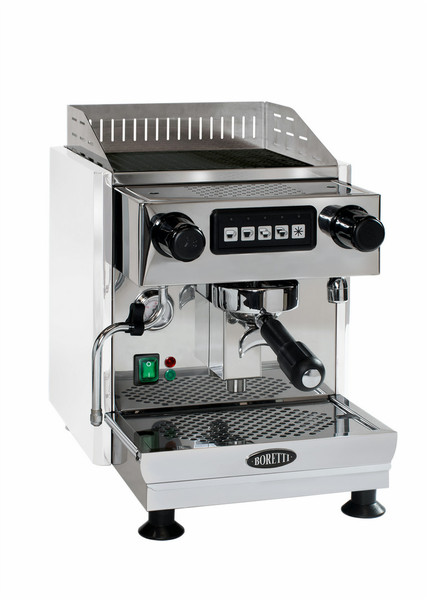 Boretti BARISTA WIT Espresso machine 2.9L Stainless steel,White coffee maker