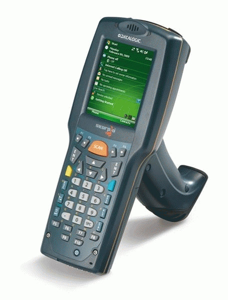Datalogic Skorpio Gun 2.8Zoll 240 x 320Pixel Touchscreen 560g Blau Handheld Mobile Computer