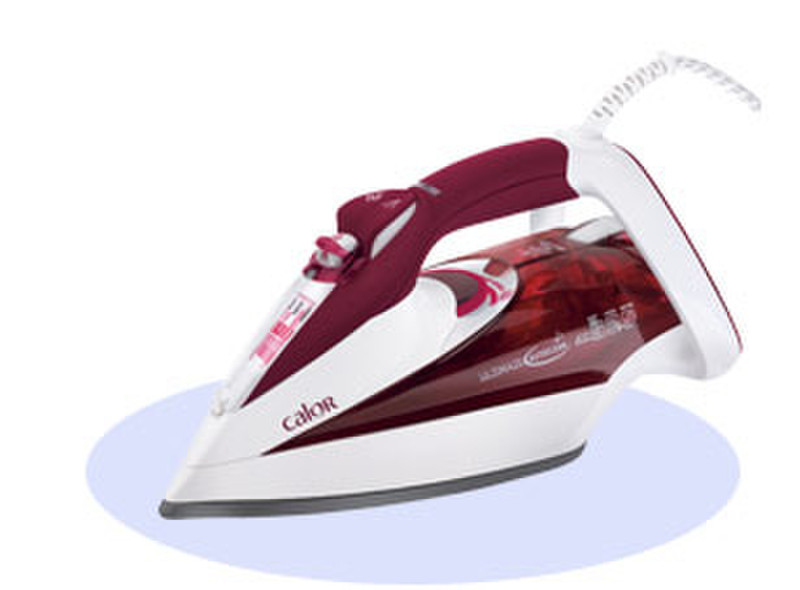 Calor Ultimate Autoclean 400 Dry & Steam iron Palladium soleplate 2600W Red,White
