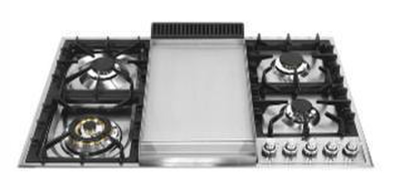 Boretti GKF-940 XL built-in Gas Black,Stainless steel hob