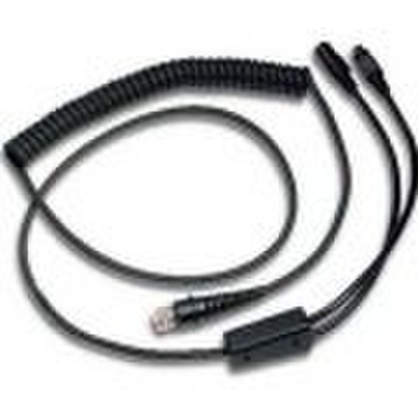 Datalogic USB, POT, 12' Coiled 3.66м кабель USB