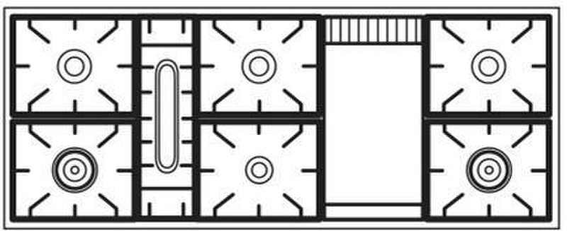 Boretti MB-150 F WT Freistehend Gas hob A Küchenherd