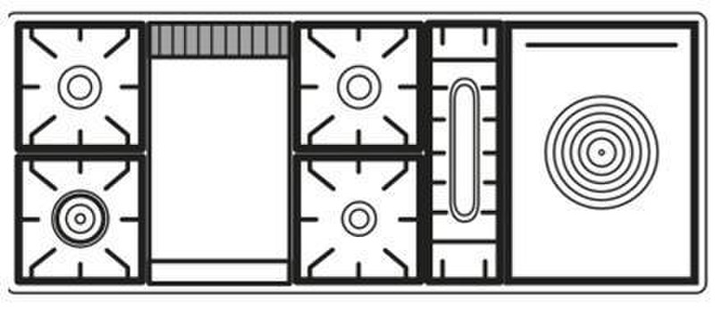 Boretti MB-150 SF WT Freestanding Gas hob A cooker