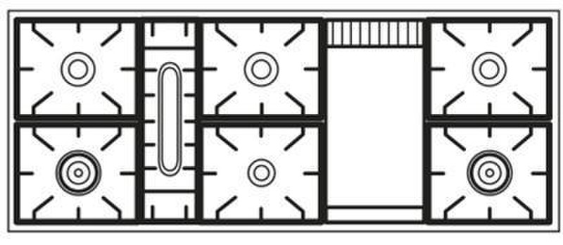 Boretti MBO-150 F WT Freistehend Gas hob A Küchenherd