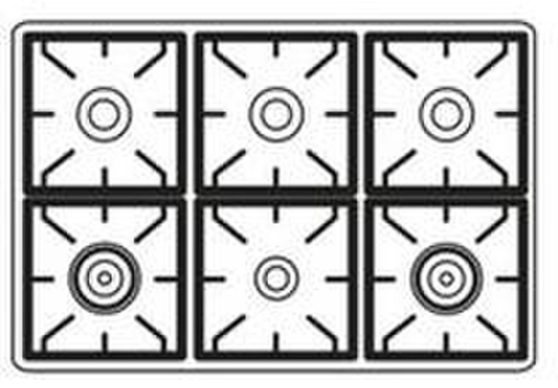 Boretti MBR-104 WT Freestanding Gas hob A cooker