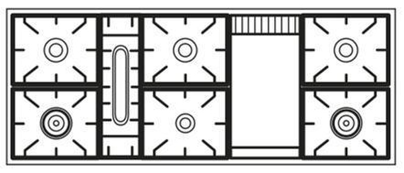 Boretti MBR-150 F WT Freistehend Gas hob A Küchenherd