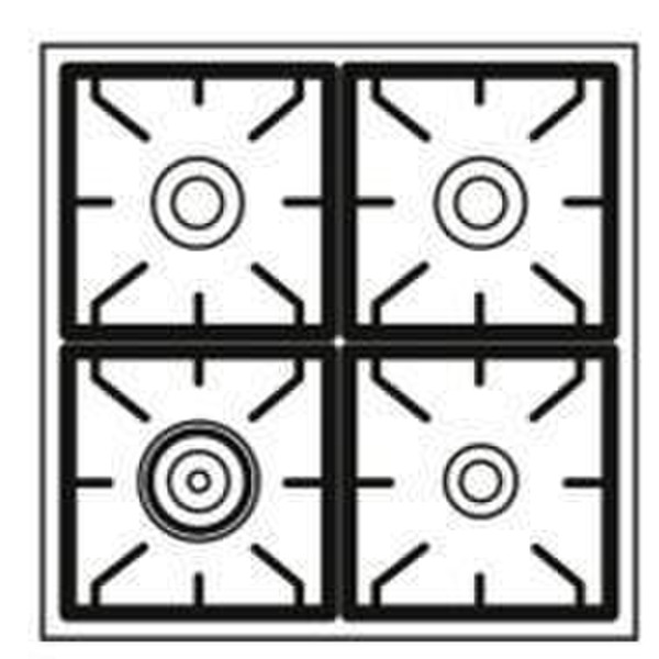 Boretti MBR-70 WT B Отдельностоящий Gas hob A кухонная плита