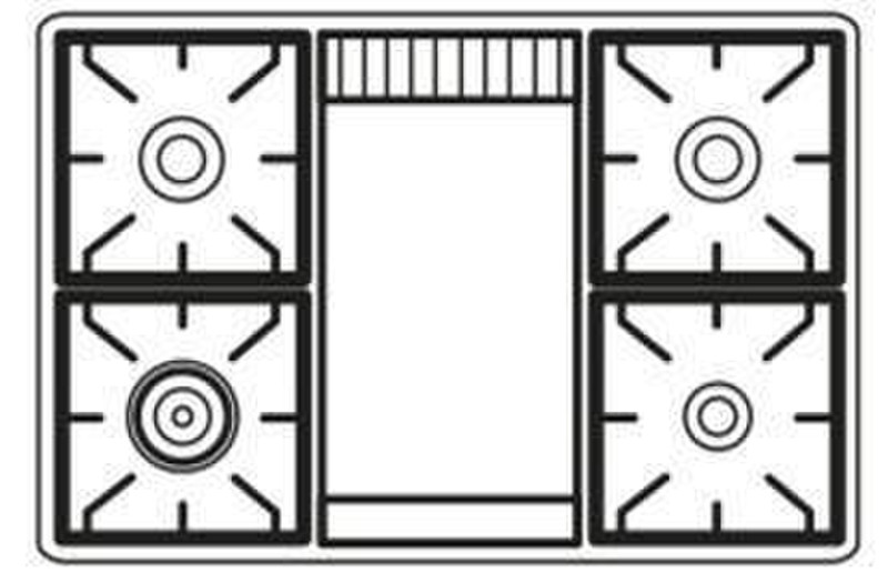 Boretti MBR-90 F WT Freistehend Gas hob A Küchenherd