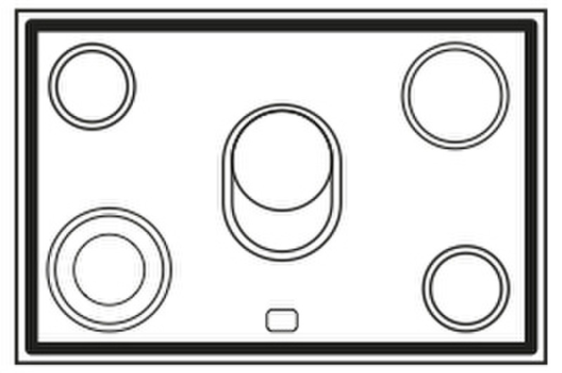 Boretti MBRE-90 WT Freistehend Ceramic hob A Küchenherd