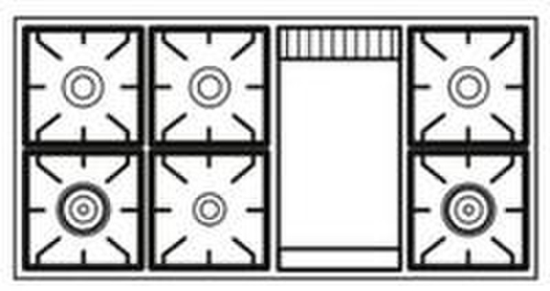 Boretti MC-1207 F RB Freestanding Gas hob A cooker