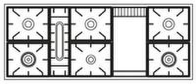 Boretti MC-150 F BL Freestanding Gas hob A cooker