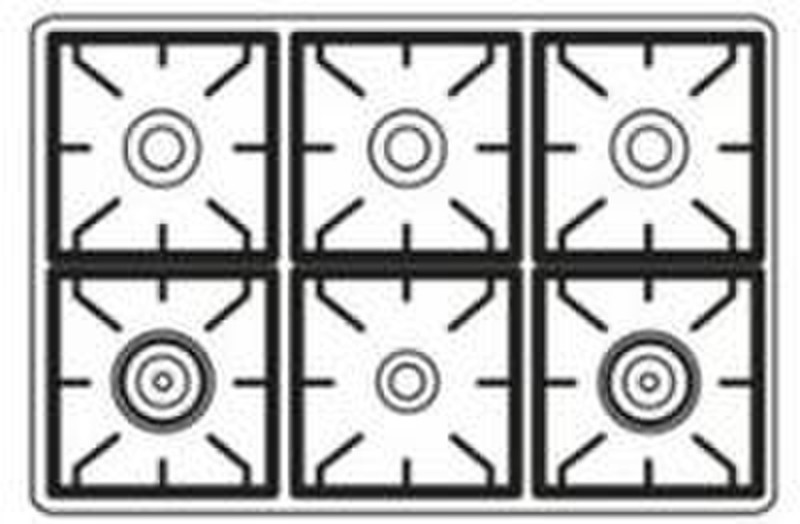 Boretti MC-96 AN B Freistehend Gas hob A Küchenherd