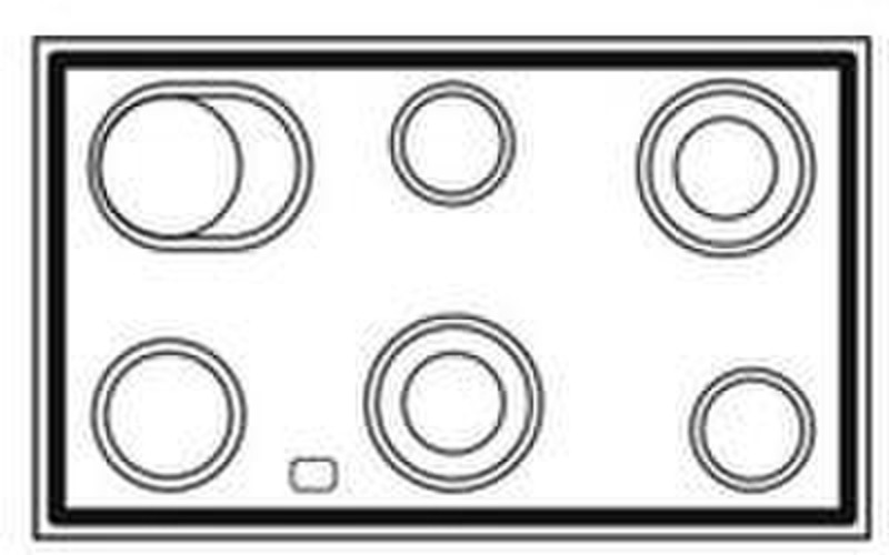 Boretti MCE-104 BL Freistehend Ceramic hob A Küchenherd