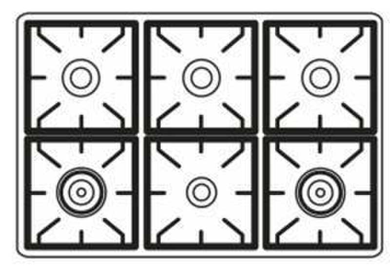 Boretti MCO-96 WT Freistehend Gas hob A Küchenherd