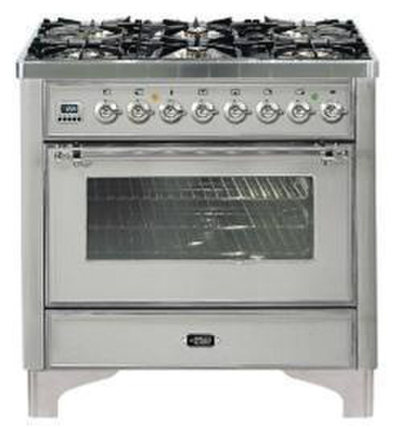 Boretti MCR-96 IX G/B Freistehend Gas hob A Küchenherd